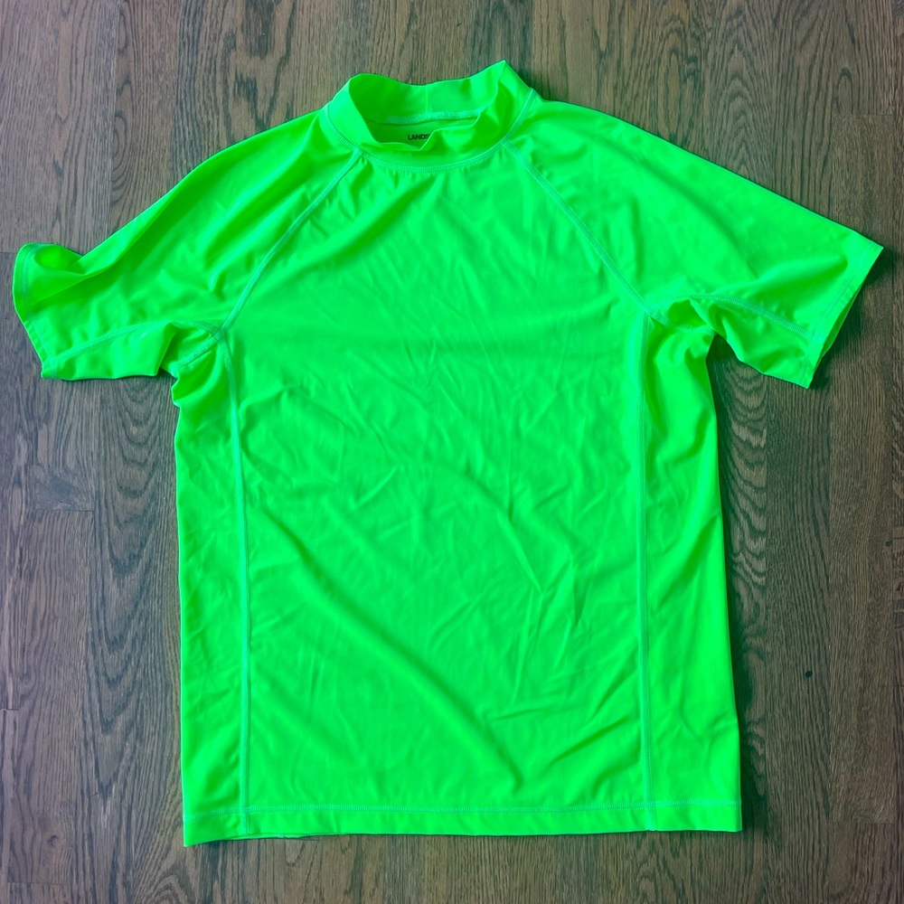 ⭐️ 3/$10 ⭐️ NWOT Lands’ End Boys Raglan UPF 50 Sun Protection Rash Guard